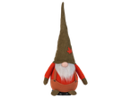 LIVARNO home Decorative Gnome with a tall green hat and orange overalls