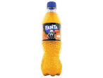 Narancsízű szénsavas üdítőital halloweeni kiadásban, Ghostface mintás címkével.