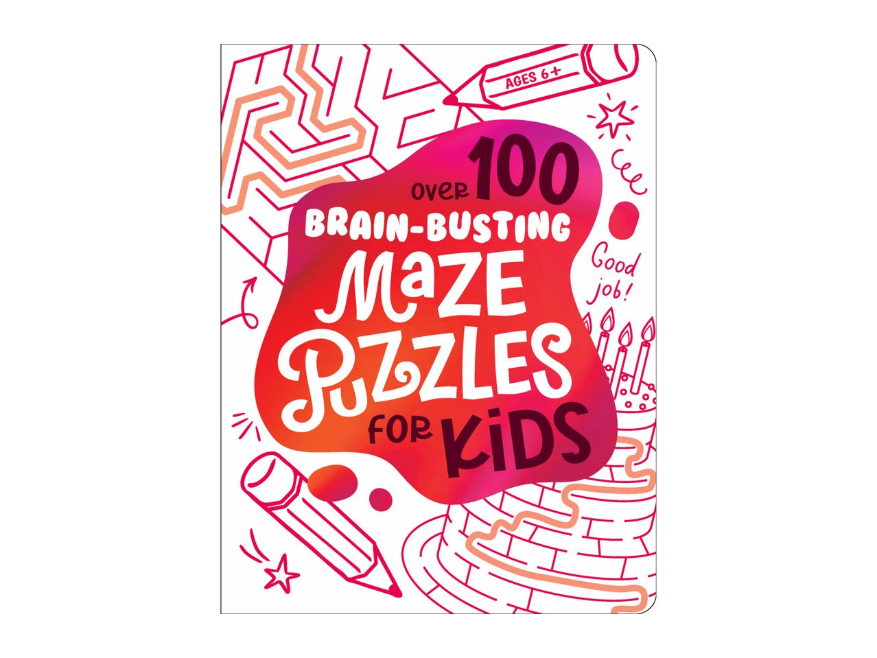 100 Brain-Busting Maze Puzzles for Kids activity book.