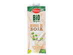 Caixa de bebida de soja biológica Milbona, sem açúcar e rica em proteínas.