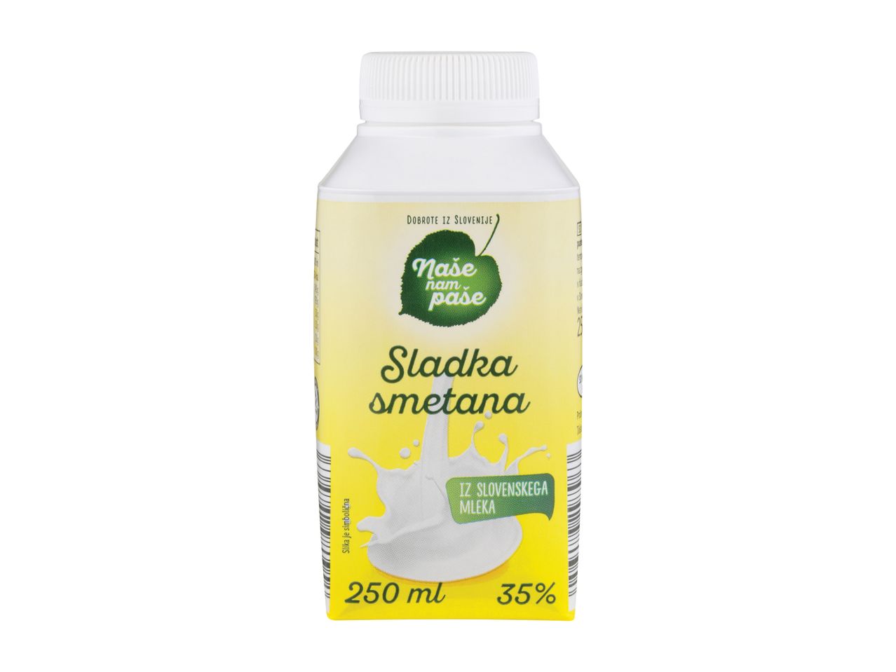 Pakiranje sladke smetane Mlekarna Celeia.