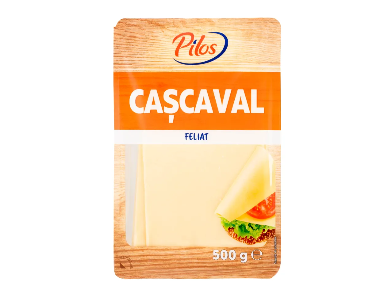 Pilos Cașcaval feliat, 500g