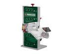 A Rikon vertical band saw for woodworking.