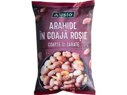 Arahide în coajă roșie