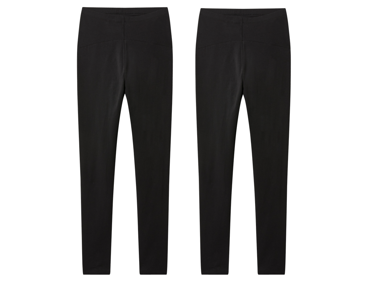 Два чифта черни дамски клинове, изработени от мека материя.