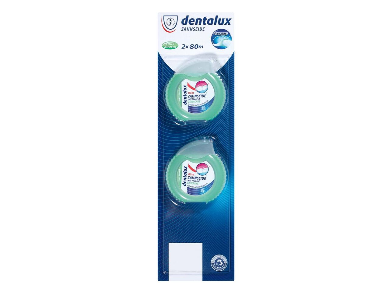 Gehe zu Vollbildansicht: Dentalux Zahnseide gewachst, Minzaroma - Bild 3