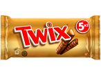 Опаковка с шоколадови блокчета Twix.