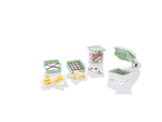 Conjunto de fatiadores de vegetais e ovos.