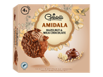 Gelatelli AMIDALA, gelado de praliné de avelã e chocolate de leite, embalagem de 4