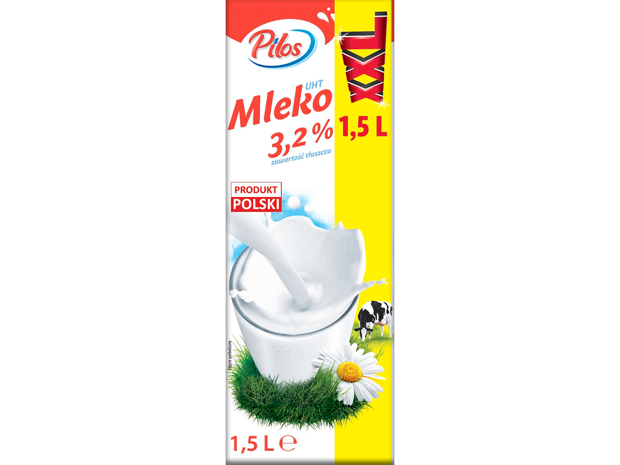 'Pilos' 3,2% riebumo pienas, 1,5 l pakuotė.
