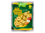 Tortelloni veganos Vemondo com alternativa de carne, feitos com aveia e legumes.