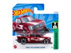 Hot Wheels Ford F-150 Lightning Custom toy truck in red, 37/250, HW Green Speed series.