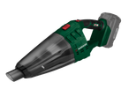 PARKSIDE 20V Cordless Handheld Vacuum Cleaner with a transparent dustbin.