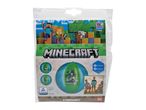 Minecraft beach ball packaging showing characters, product dimensions, and safety certification.