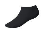 Single black ankle sock on a white background.