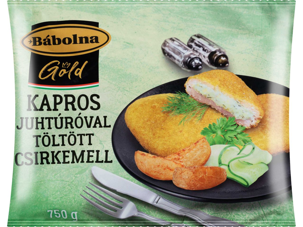 Mábolna Gold fagyasztott sajttal töltött csirkemell.