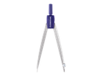 Compasso STAEDTLER azul e prateado para papelaria.