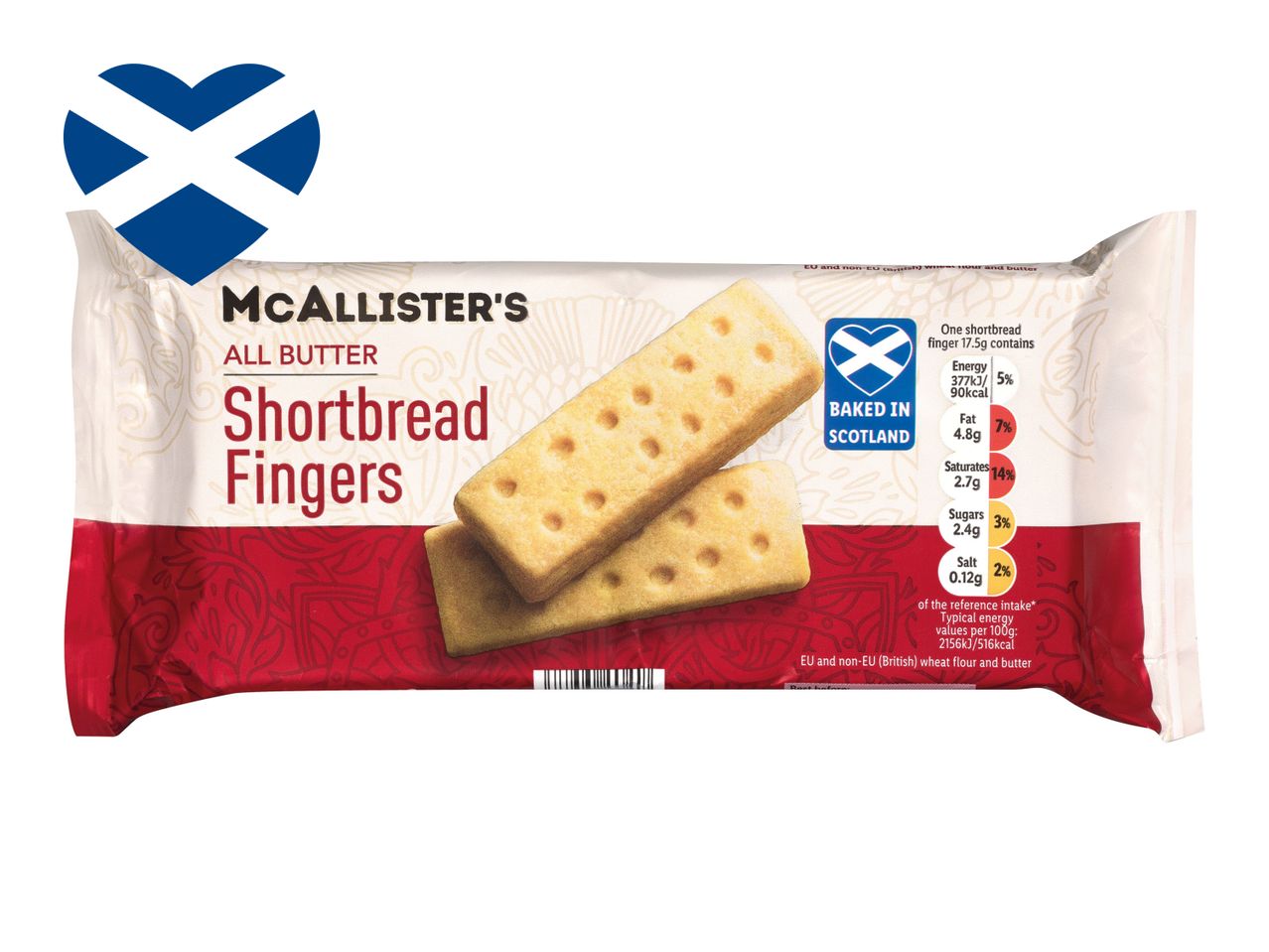 McAlister's all butter shortbread fingers, baked in Scotland.
