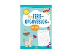 Aktivitetsbog for børn med ferietema og opgaver.