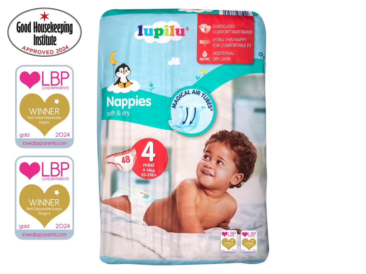 Go to full screen view: Lupilu Size 4 Maxi Nappies - Image 1