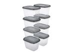 Silvercrest 1L Food Storage Containers - 8 Pack 