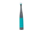 A teal and gray electric cleaning brush with a white bristle head.