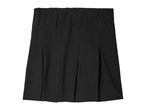 Black pleated skirt.