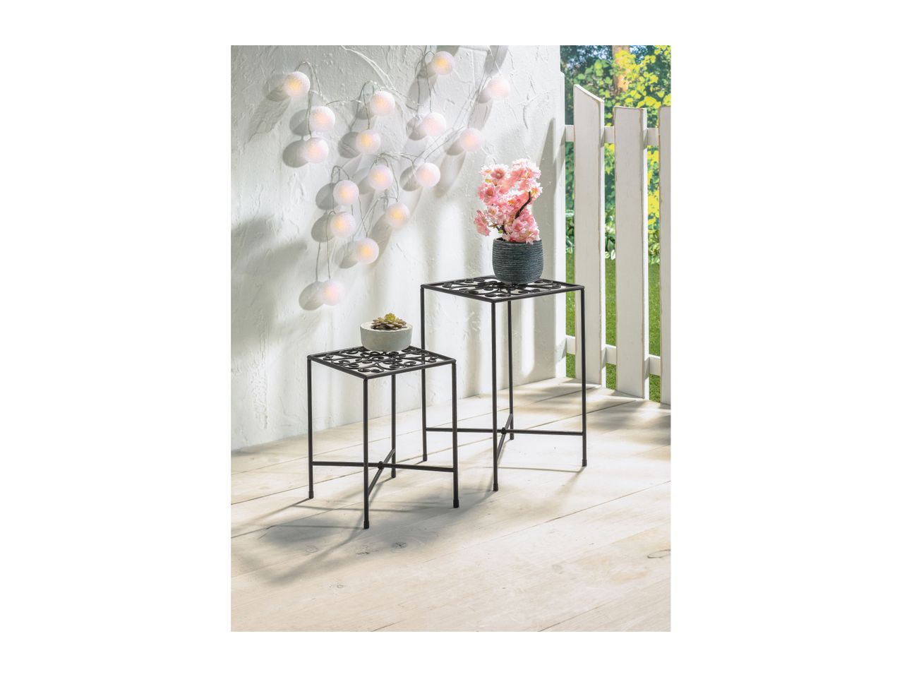 Go to full screen view: Livarno Home Plant Stand - 2 pack - Image 3
