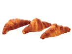 Três croissants.