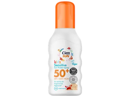 Cien SUN Zonnebrandspray sensitive kids SPF50