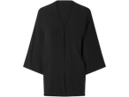 Crni kimono sa širokim rukavima.