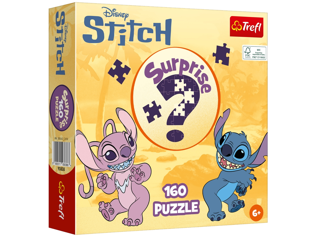 Trefl-ova 160-dijelna Disneyjeva Stitch puzzle iznenađenja.