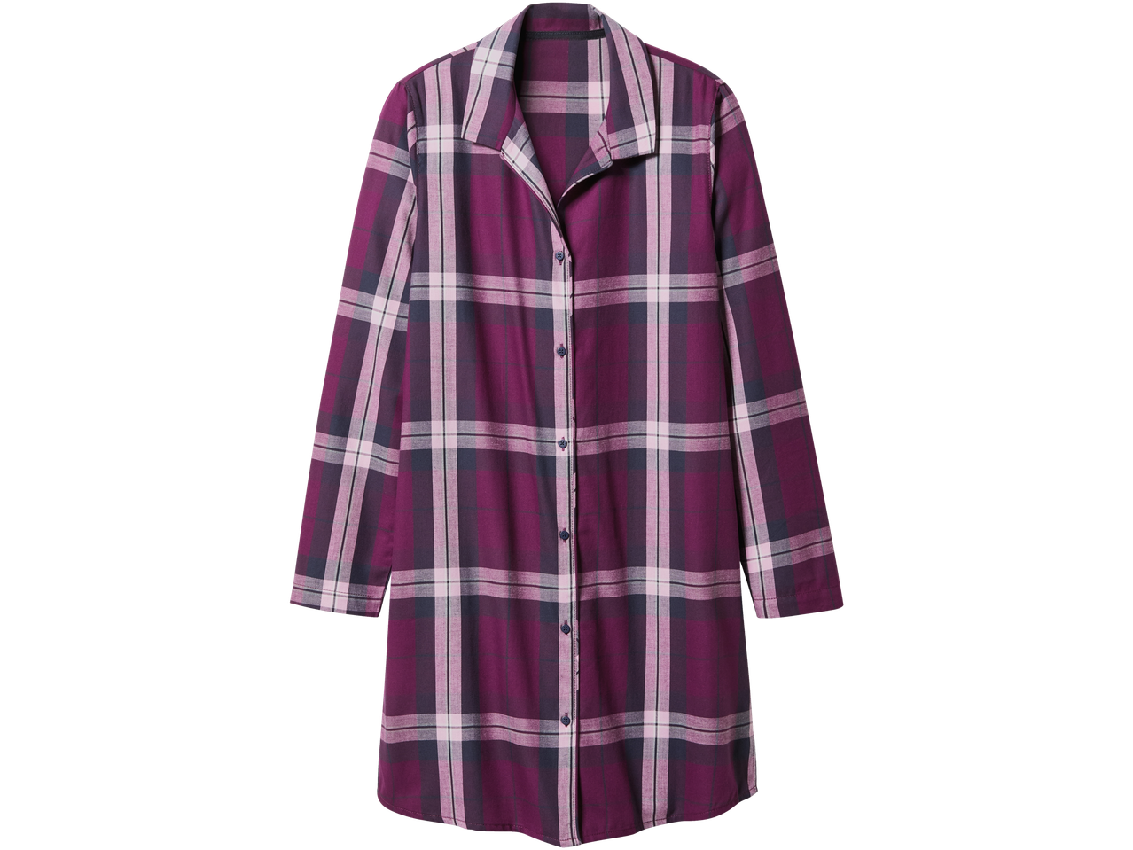 Esmara languoti ilgi moteriški marškiniai purpuriniais ir baltais tonais