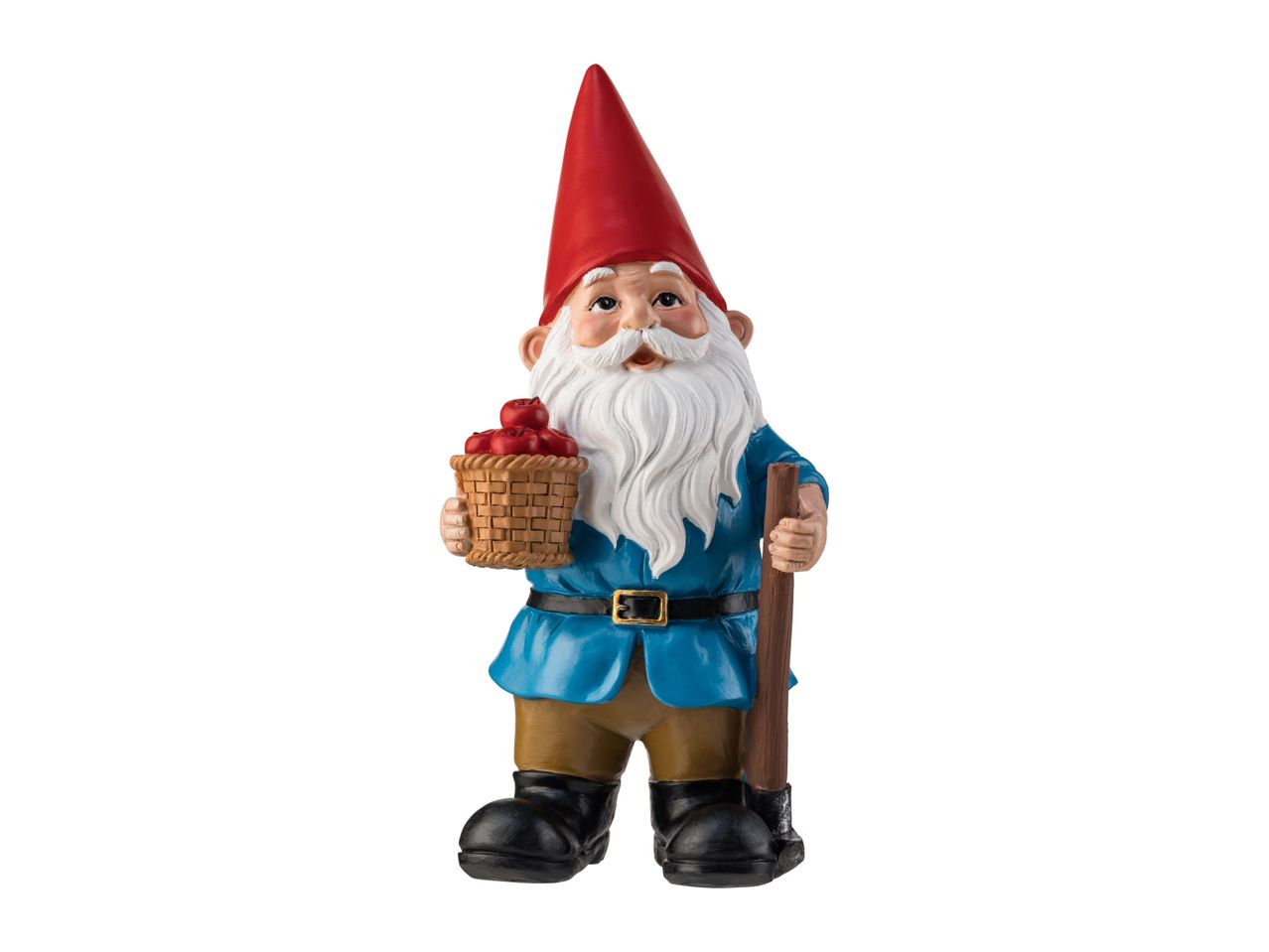 Go to full screen view: Livarno Home Garden Gnome With Apples - Image 1