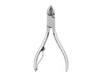Silver cuticle nippers with a spring mechanism