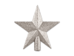 Glitzernder Stern als Weihnachtsbaumspitze