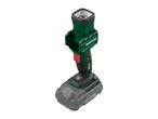A Parkside X 20V Team cordless work light with a battery pack.