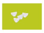 Four pairs of children's briefs, two white with hearts, two white with small hearts.