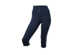 CRIVIT Ladies' Cropped Sports Leggings in dark blue, featuring a subtle logo.