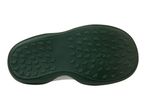 Green shoe sole with foot-shaped grips