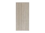 Beige bath towel with vertical stripes