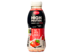 Milbona high-protein aardbeien drank, zonder toegevoegde suikers.