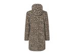Leopard print hooded coat