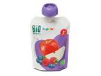 Bio Lupilu fruit puree: appel, peer, bosbessen en frambozen, biologisch, 5+ maanden.