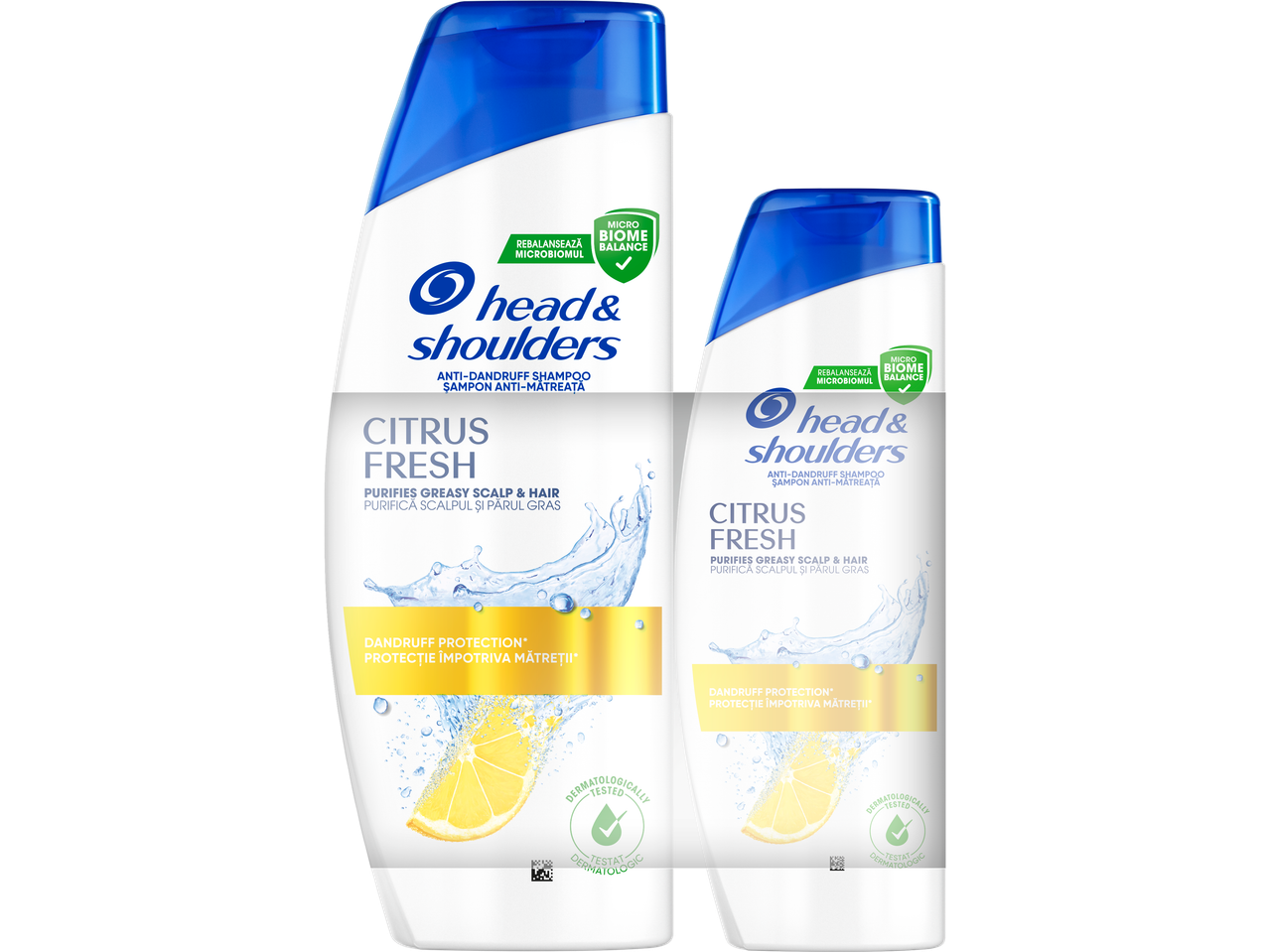 Шампоан Head & Shoulders Citrus Fresh против пърхот за мазна коса.