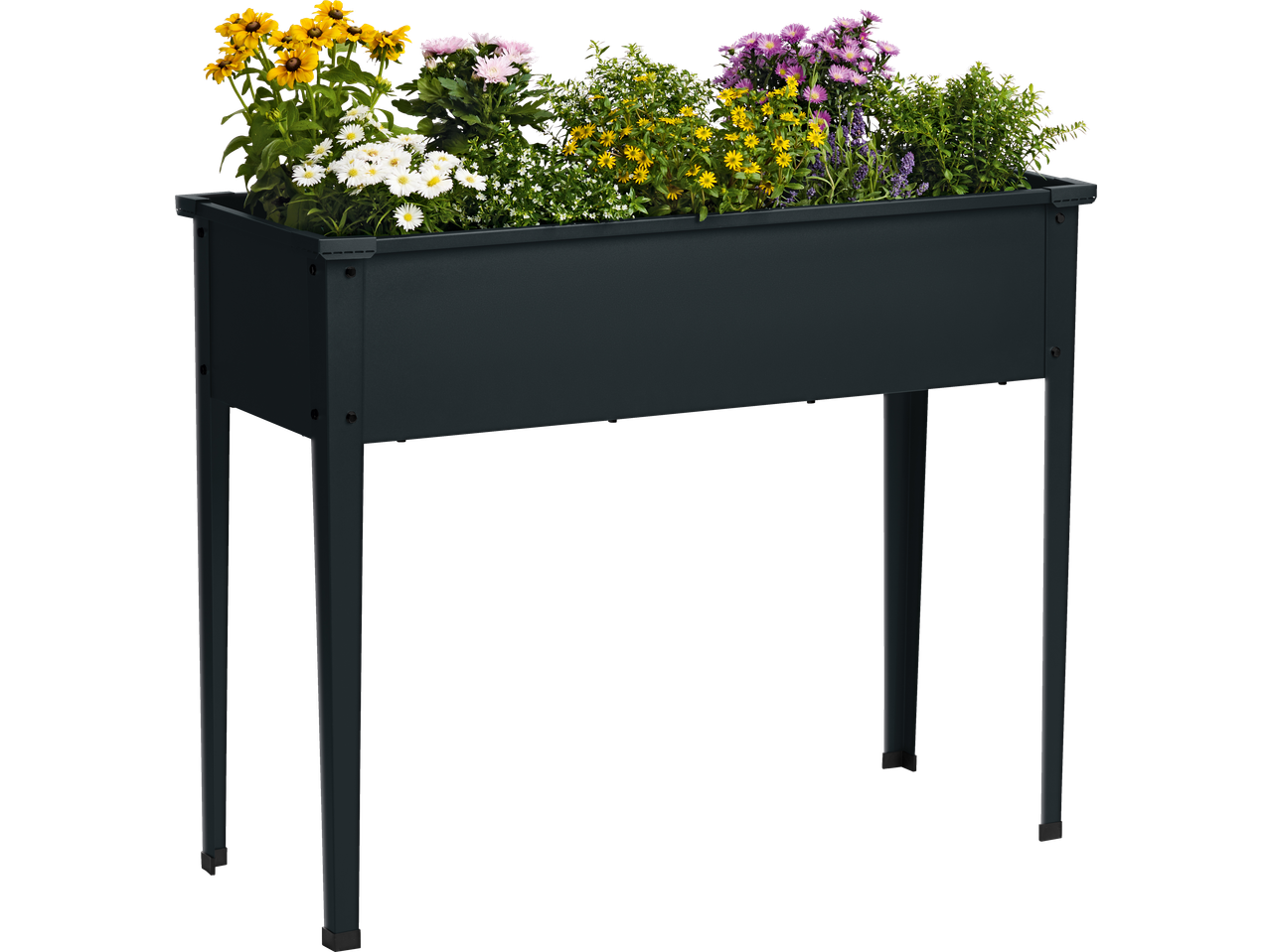Parkside® Raised Planter with various colorful flowers