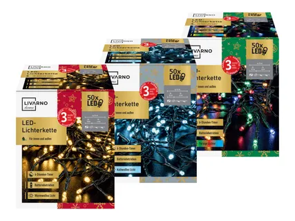 Livarno Home Lichterkette 50 LEDs