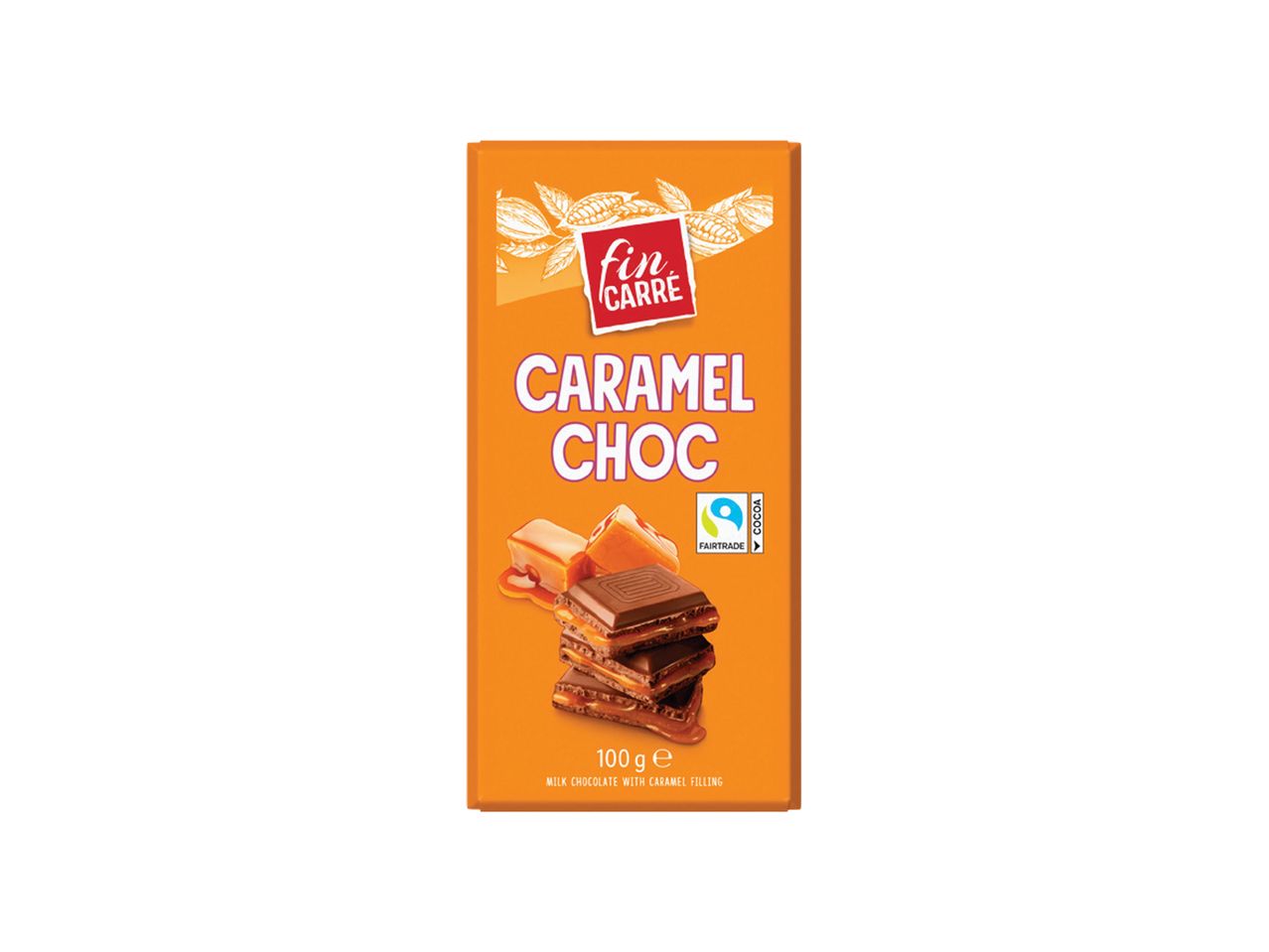 Čokolada Fin Carre sa karamelom, 100g.