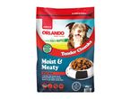 Orlando: adult dog food, moist & meaty beef tender chunks.