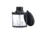 Processador de alimentos SILVERCREST 2 em 1 com taça transparente e tampa preta
